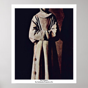 Póster San Francisco, Por Zurbarán Francisco De