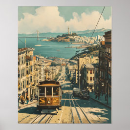 Póster San Francisco: Postales de nostalgia costera