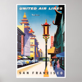 Póster San Francisco Print California Travel Poster