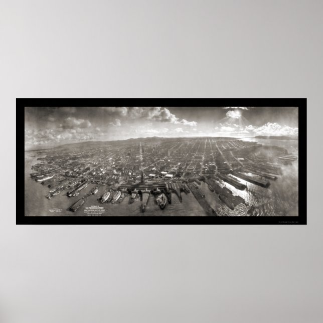 Póster San Francisco Ruins Photo 1906 (Frente)