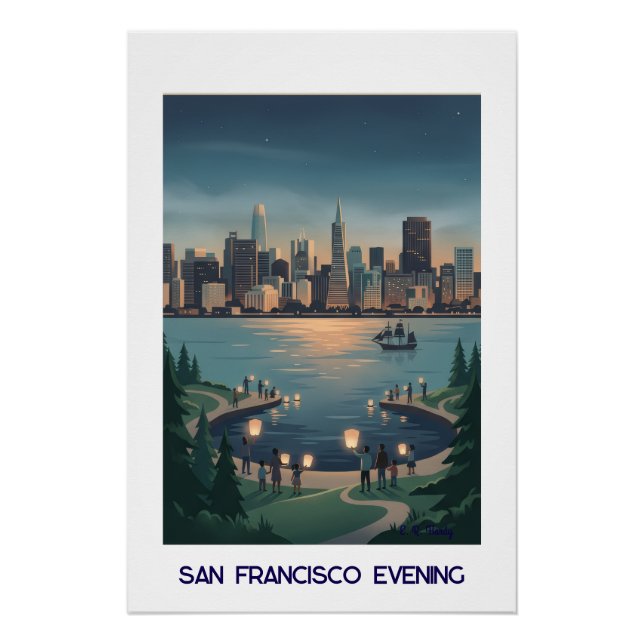 Póster San Francisco Tarde (Anverso)