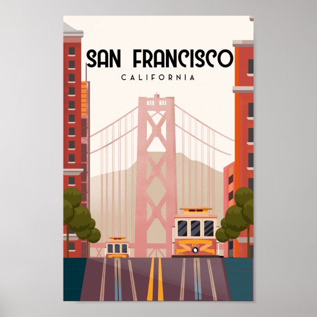 Póster San Francisco travel poster (Frente)