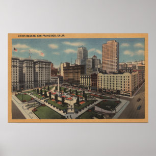 Póster San Francisco, vista cuadrada de CAUnion