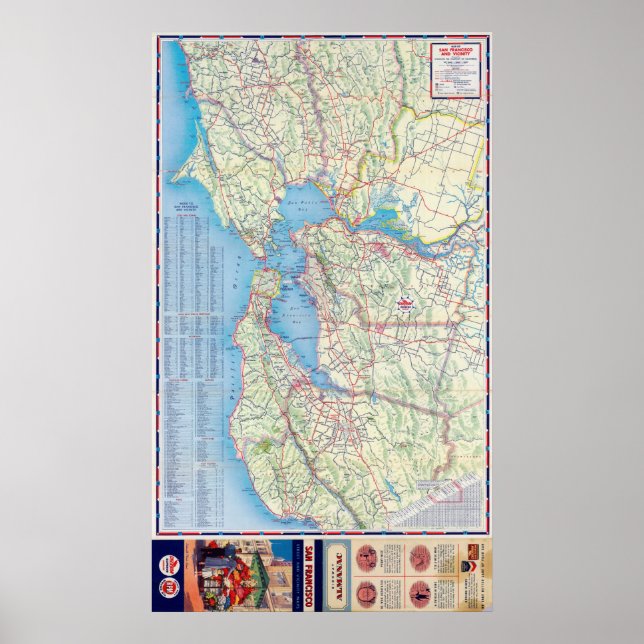 Póster San Francisco y alrededores (Frente)