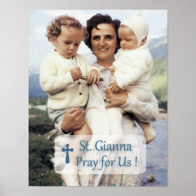 PÓSTER SAN GIANNA REZAR POR NOSOTROS (Frente)