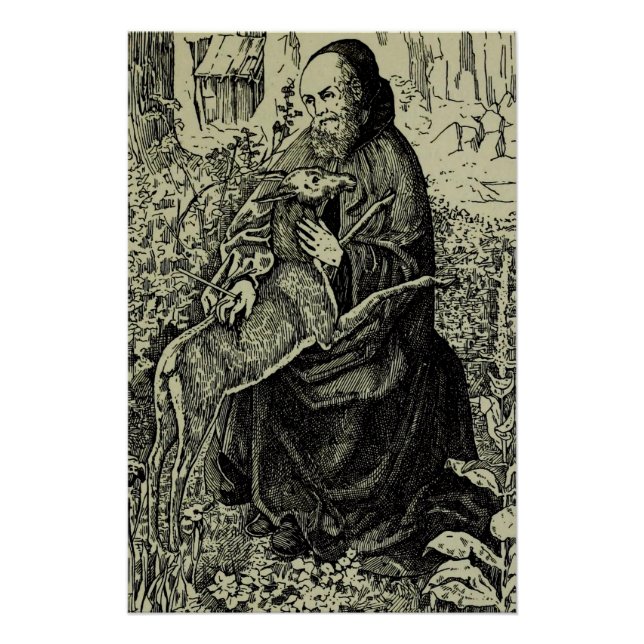 Póster San Giles el ermitaño (Anverso)