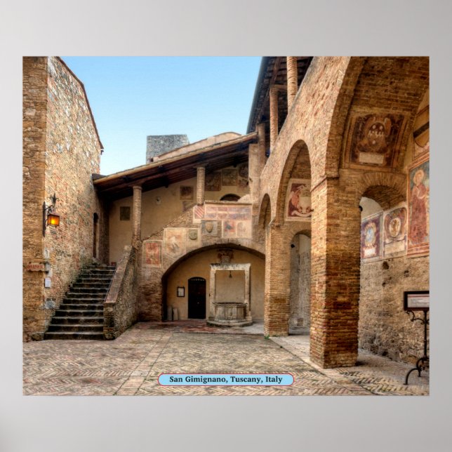 Póster San Gimignano, Toscana, Italia (Frente)