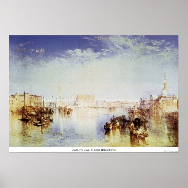 Póster San Giorgio Venecia por Joseph Mallord Turner (Frente)