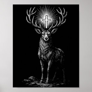 Póster San Huberto Hubertus Santo Patrón de los Cazadores