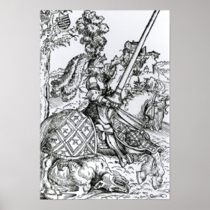 Póster San Jorge a caballo, 1507