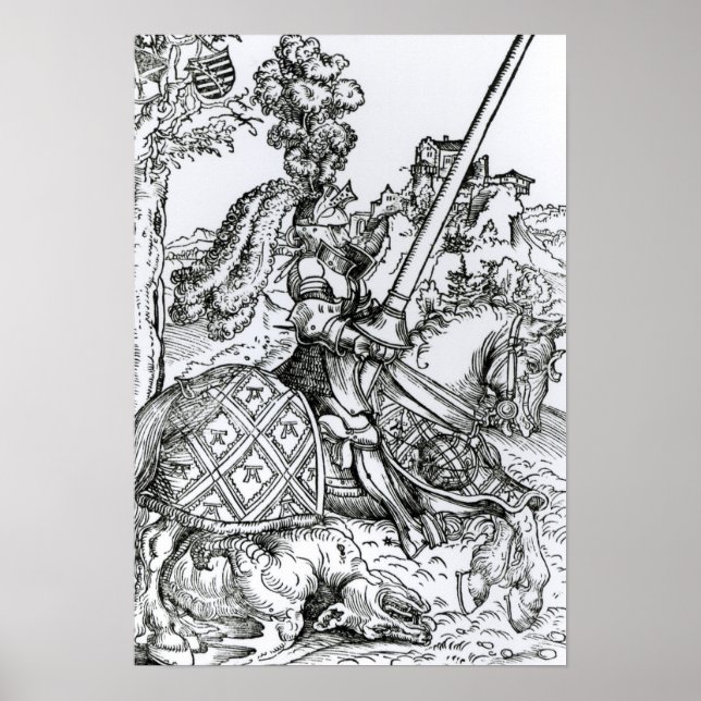 Póster San Jorge a caballo, 1507 (Frente)