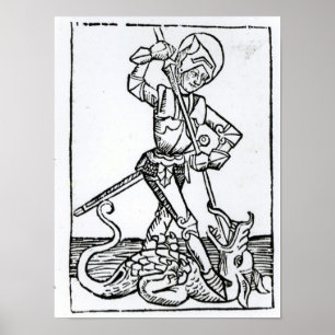 Póster San Jorge, de "Liber Chronicarum"