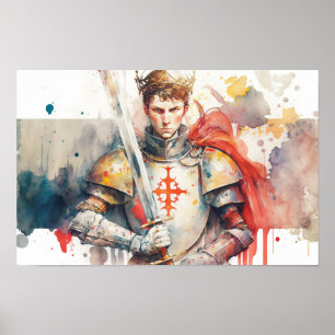 Póster San Jorge: Defensor de la Fe