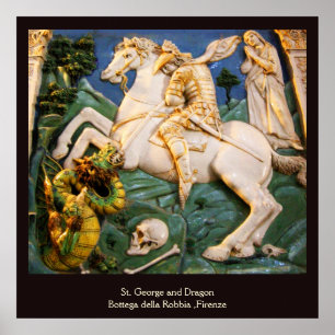 Póster San Jorge, Dragón y la Princesa