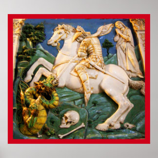 Póster San Jorge, Dragón y la Princesa