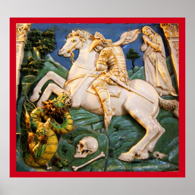 Póster San Jorge, Dragón y la Princesa (Frente)