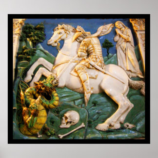 Póster San Jorge, Dragón y la Princesa