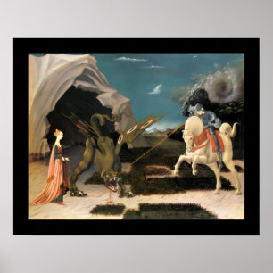 PÓSTER SAN JORGE, DRAGÓN Y PRINCESA