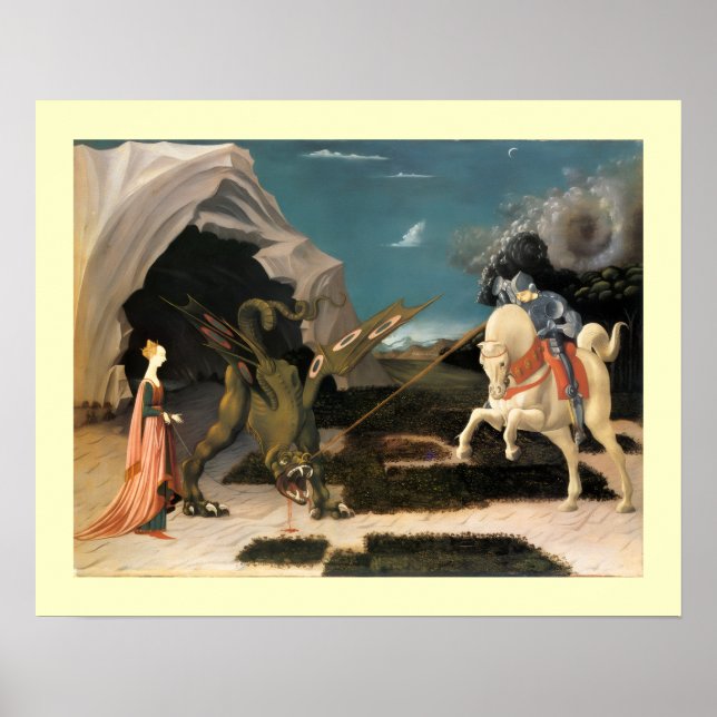 PÓSTER SAN JORGE, DRAGÓN Y PRINCESA (Frente)