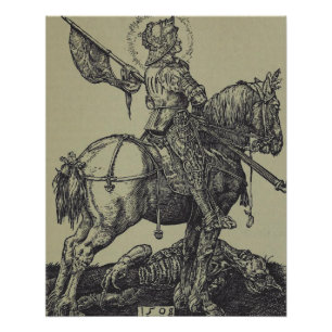 Póster San Jorge matando al dragón 