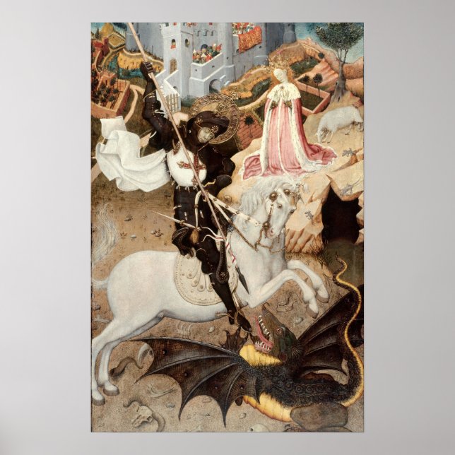 Póster San Jorge matando al dragón (1435) (Frente)