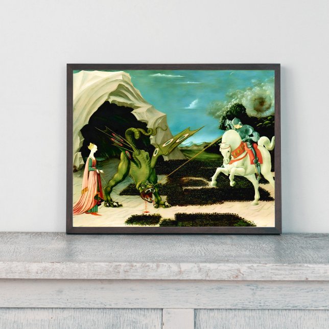 Póster San Jorge medieval y el dragón (Subido por el creador)