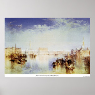 Póster San Jorge Venecia de José Mallord Turner