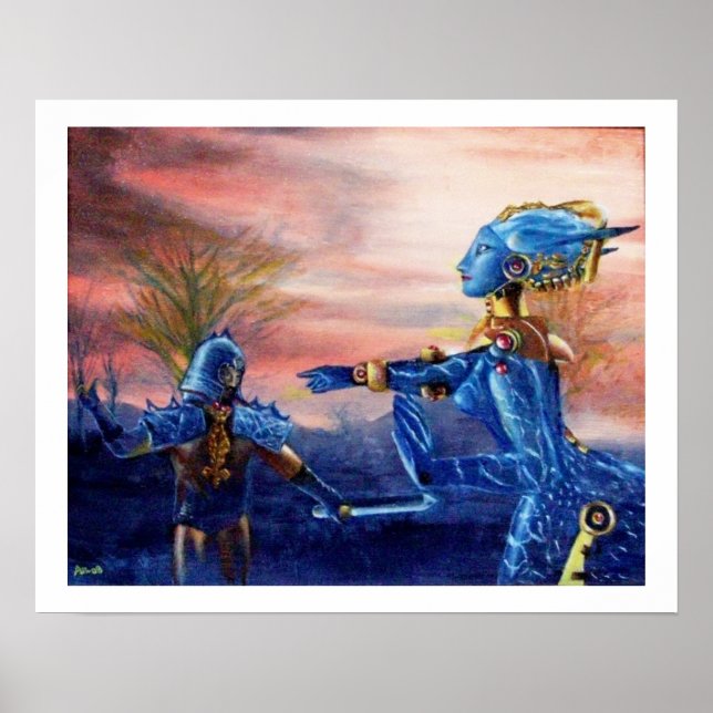 PÓSTER SAN JORGE Y DRAGÓN ALIENÍGENA (Frente)