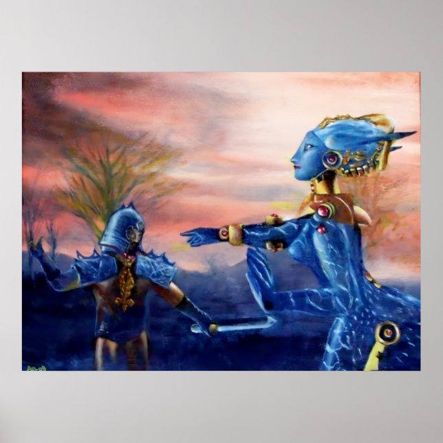 PÓSTER SAN JORGE Y DRAGÓN ALIENÍGENA (Frente)