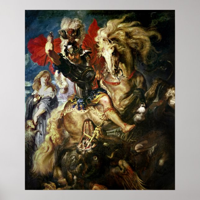 Póster San Jorge y el Dragón, c.1606 (Frente)