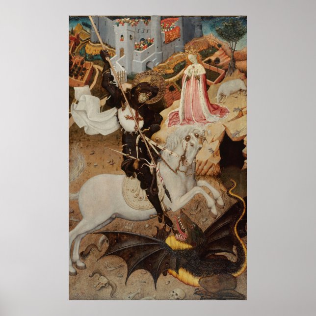 Póster San Jorge y el Dragón de Bernat Martorell (Frente)