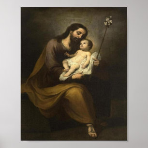 Póster San José con niño