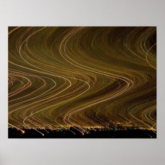 Póster San José, Costa Rica de noche