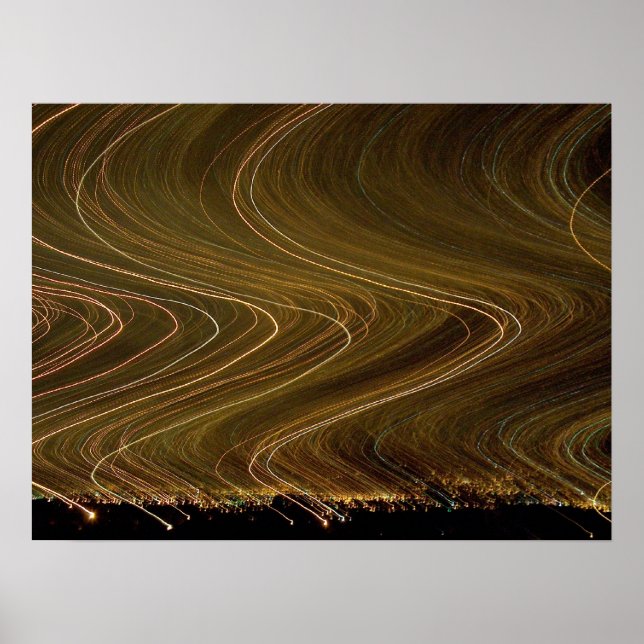 Póster San José, Costa Rica de noche (Frente)