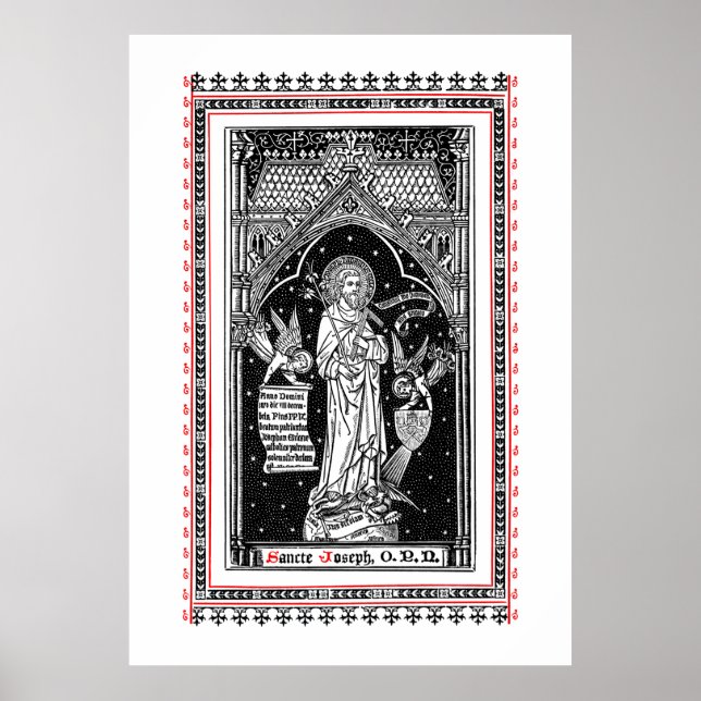 Póster San José, Patrono de la Iglesia (DT 01) (Frente)