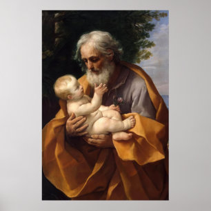 Póster San José y el Niño Jesús - Guido Reni