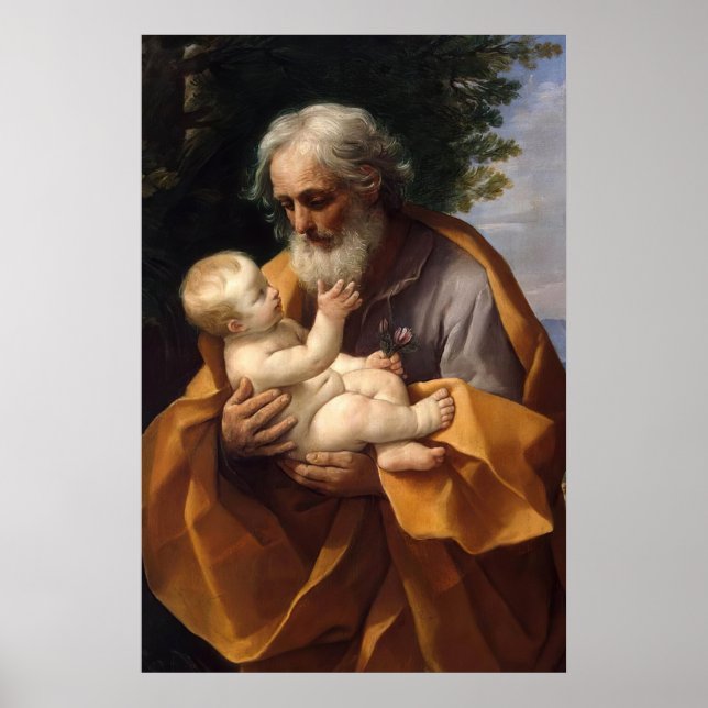 Póster San José y el Niño Jesús - Guido Reni (Frente)