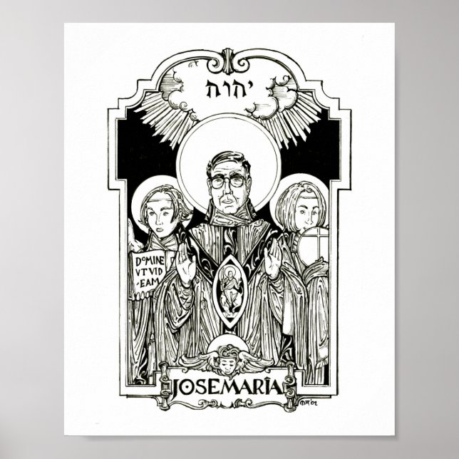 Póster San Josemaria Escriva (Frente)