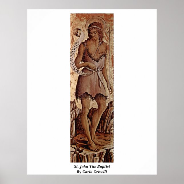 Póster San Juan Bautista De Carlo Crivelli (Frente)