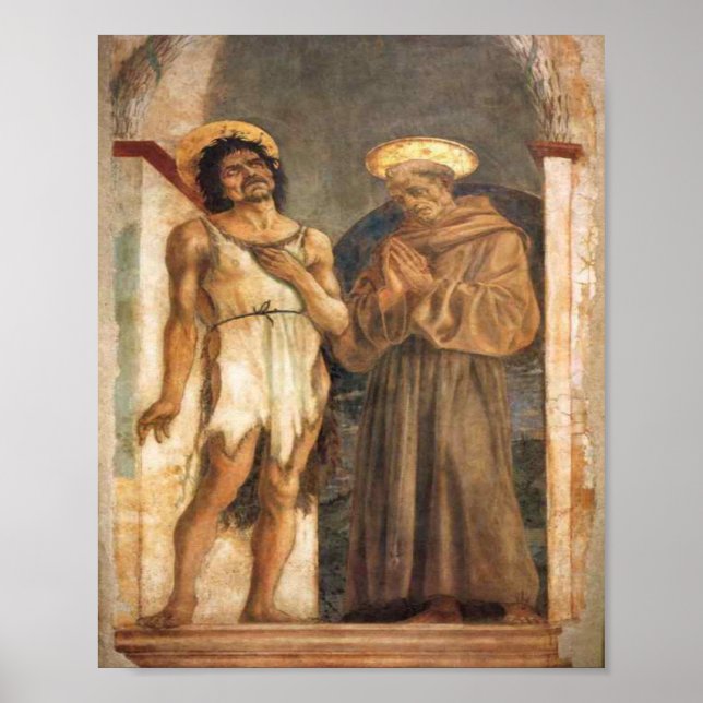 Póster San Juan Bautista y San Francisco de Asís (Frente)