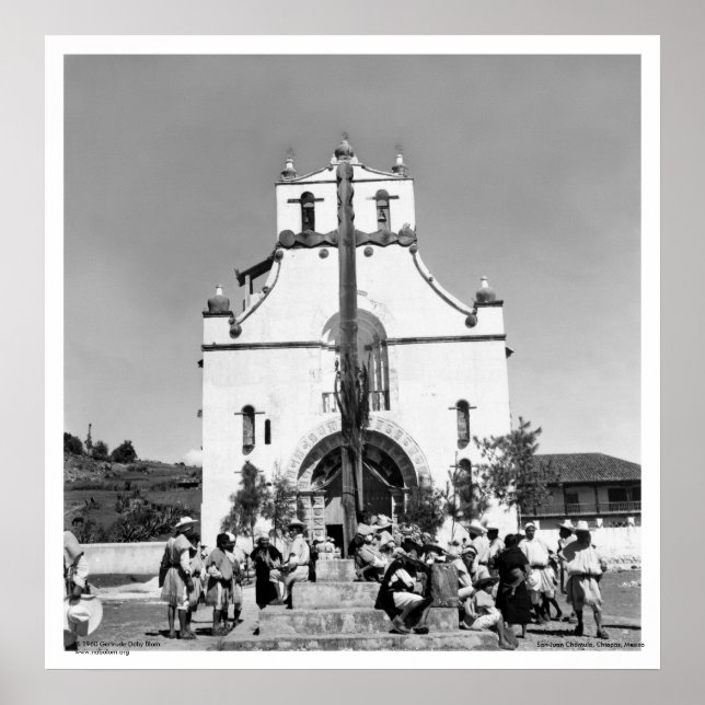 Póster San Juan Chamula, Chiapas, México (Frente)