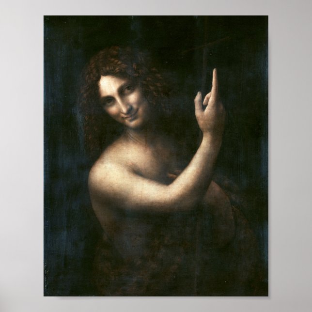 Póster San Juan el Bautista, Leonardo da Vinci (Frente)