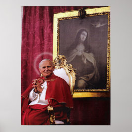 PÓSTER SAN JUAN PAUL II Y MADONNA.