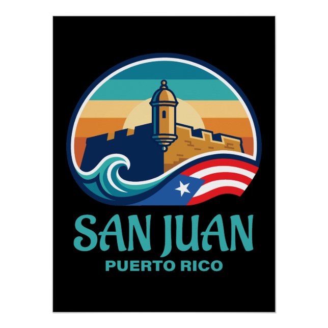 Póster San Juan Puerto Rico (Anverso)