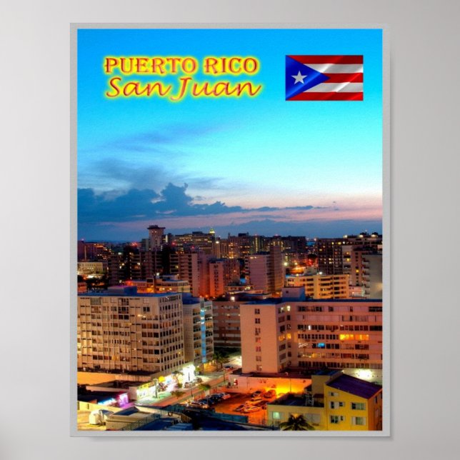 Póster San Juan - Puerto Rico - (Frente)