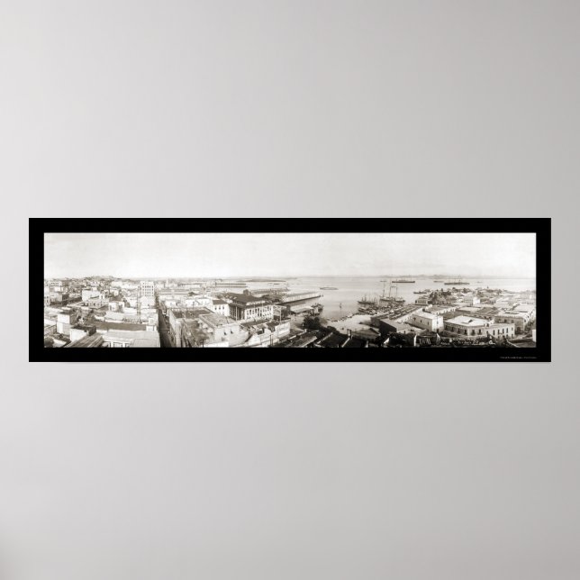 Póster San Juan, Puerto Rico Foto 1919 (Frente)