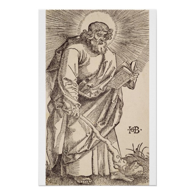 Póster San Judas Thadaeus el Apóstol y el Mártir (Anverso)