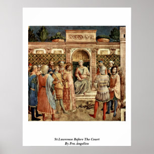 Póster San Lorenzo Ante La Corte Por Fra Angelico