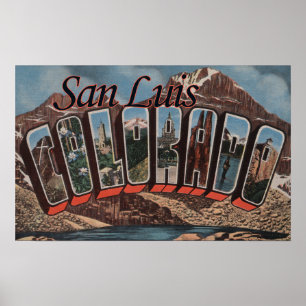 Póster San Luis, Colorado - Grandes Escenas de letras