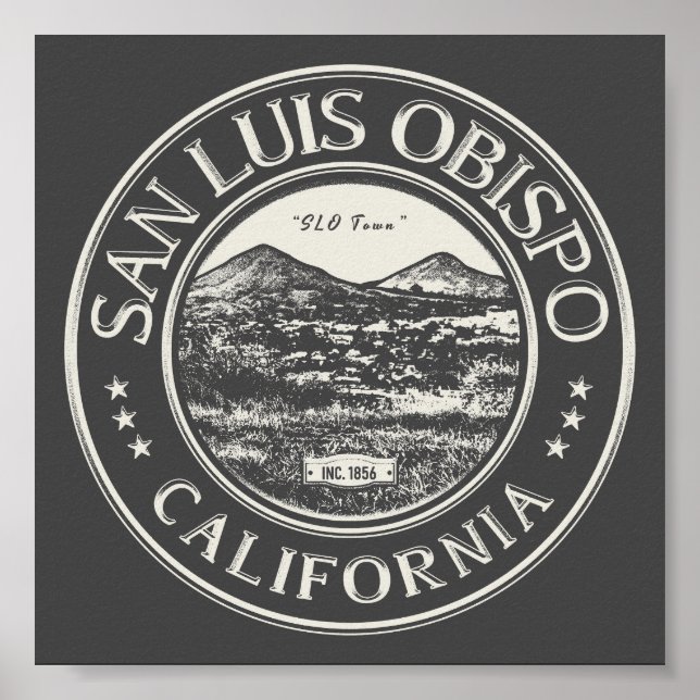 PÓSTER SAN LUIS OBISPO CALIFORNIA (Frente)